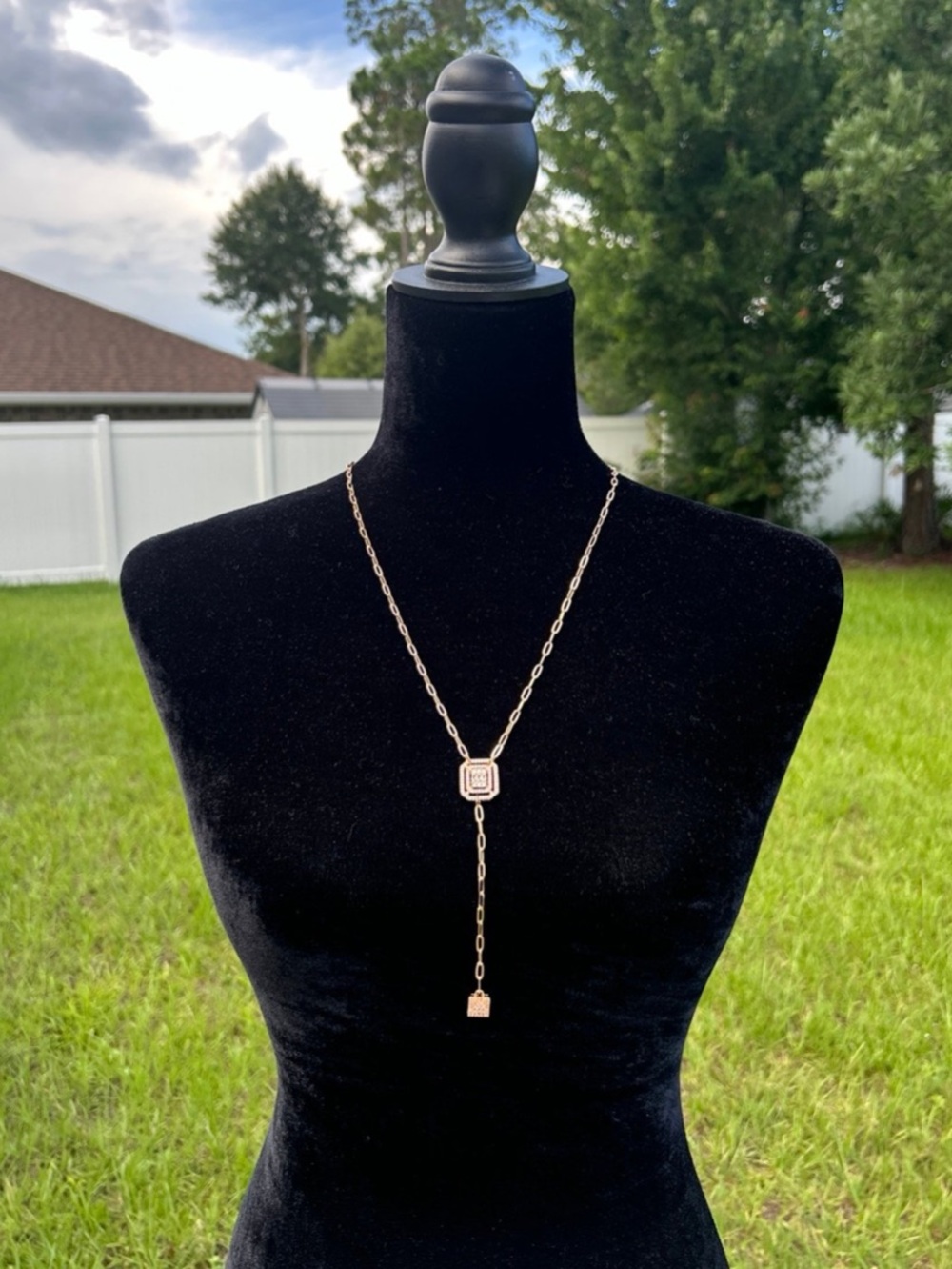 New gold adjustable necklace